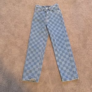 target checkered jeans